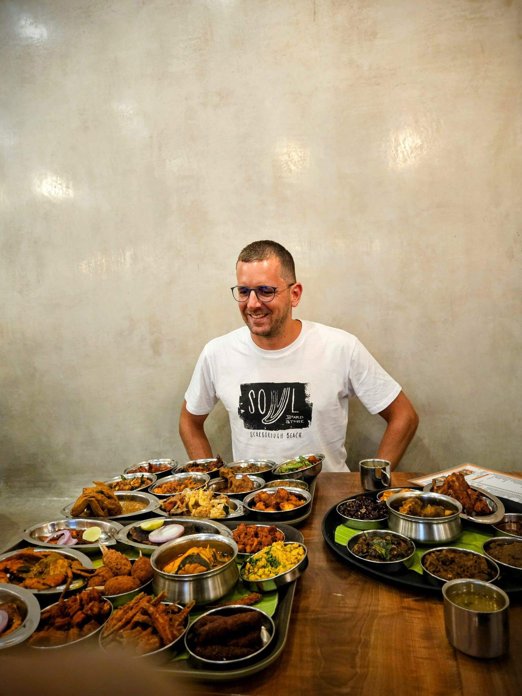 Indian food spread